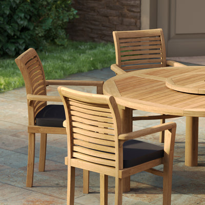 Teak 150 Maximus Set with 6 Oxford Stacking Chairs