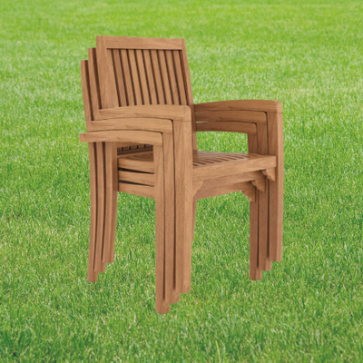 Teak Henley Stacking Chair (Price for 4)